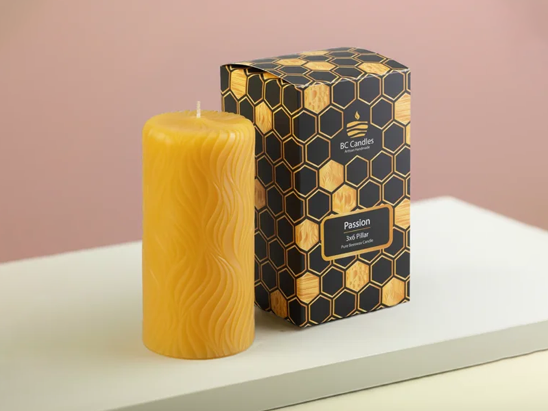 Custom Pillar Candle Packaging
